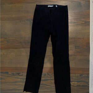 Black Suede Pants